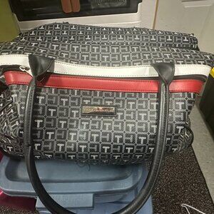 Tommy‎ Hilfiger Monogram Rolling Duffel Bag – Black & Gray